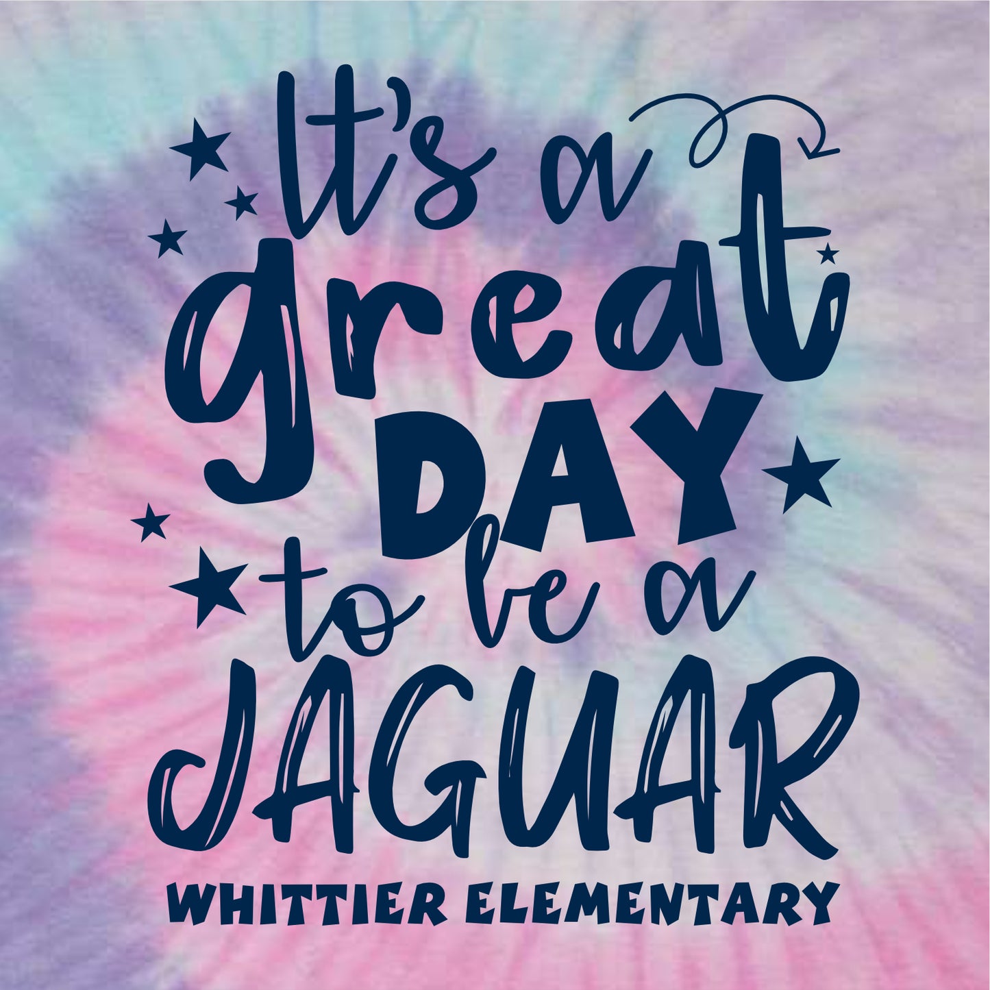 Whittier Elementary Tie-Dye T-shirt - Des. D