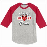 Fox Hill Elementary 3/4 Sleeve Baseball T-Shirt