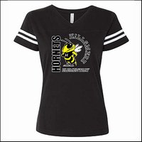 Hillsmere Elementary Ladies Vintage Football Tee - Des. A