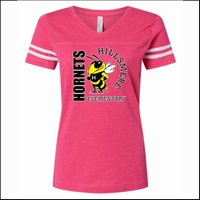 Hillsmere Elementary Ladies Vintage Football Tee - Des. A