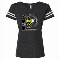 Hillsmere Elementary Ladies Vintage Football Tee - Des. A