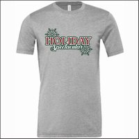 Holiday Spectacular Heathered Jersey Short Sleeve Tee - A