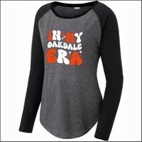 Oakdale Elementary Ladies Triblend Long Sleeve Raglan Tee