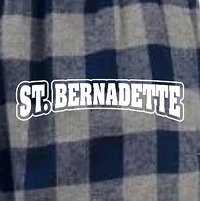 St Bernadette Plaid Flannel Pants