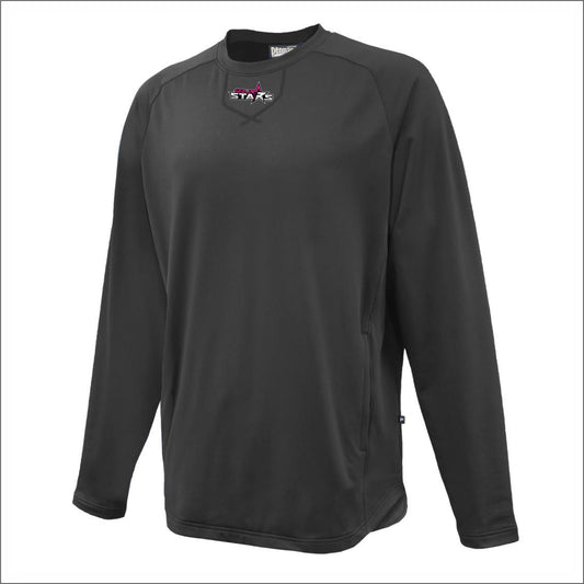 122 Stars Softball Performance Ace Warmup Crewneck