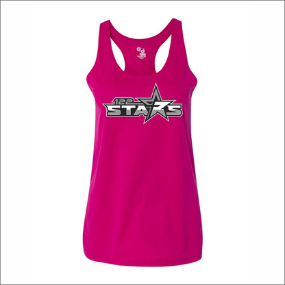 122 Stars Softball Ladies Performance Racerback Tank Top
