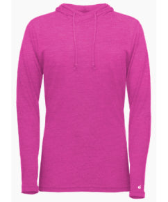 ALL Ladies Triblend Hooded Long Sleeve T