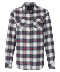 ALL Ladies Long Sleeve Plaid Flannel Shirt