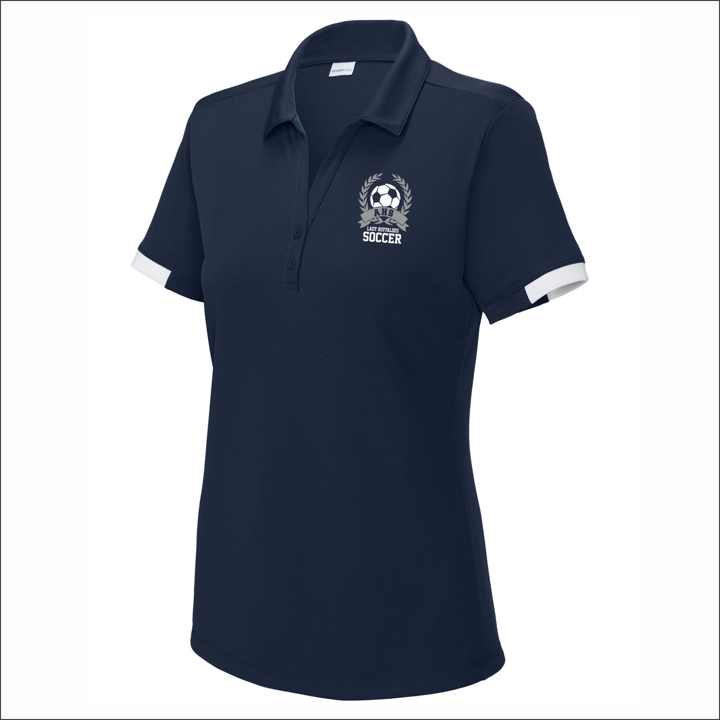 AHS Ladies Soccer Ladies Club Colorblock Polo