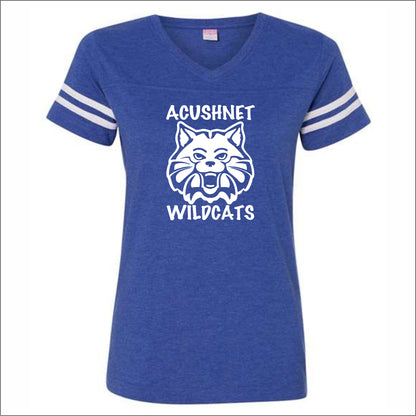 Acushnet Elementary Staff Ladies Vintage Football T