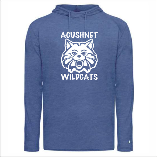 Acushnet Elementary Staff Triblend Hooded Long Sleeve T