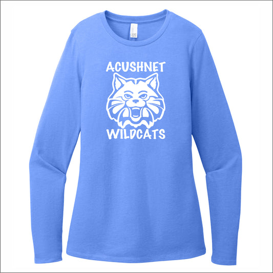 Acushnet Elementary Staff Ladies Perfect Blend CVC Long Sleeve Tee