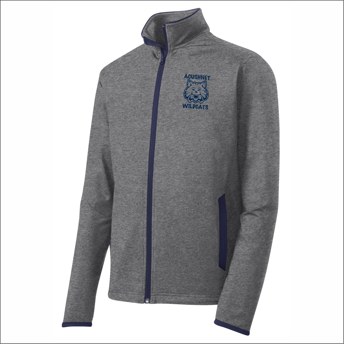 Acushnet Elementary Staff Stretch Full-Zip Contrast Performance