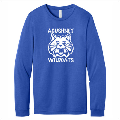 Acushnet Elementary Staff Heathered Soft Jersey Long Sleeve T