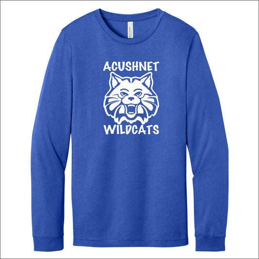 Acushnet Elementary Staff Heathered Soft Jersey Long Sleeve T