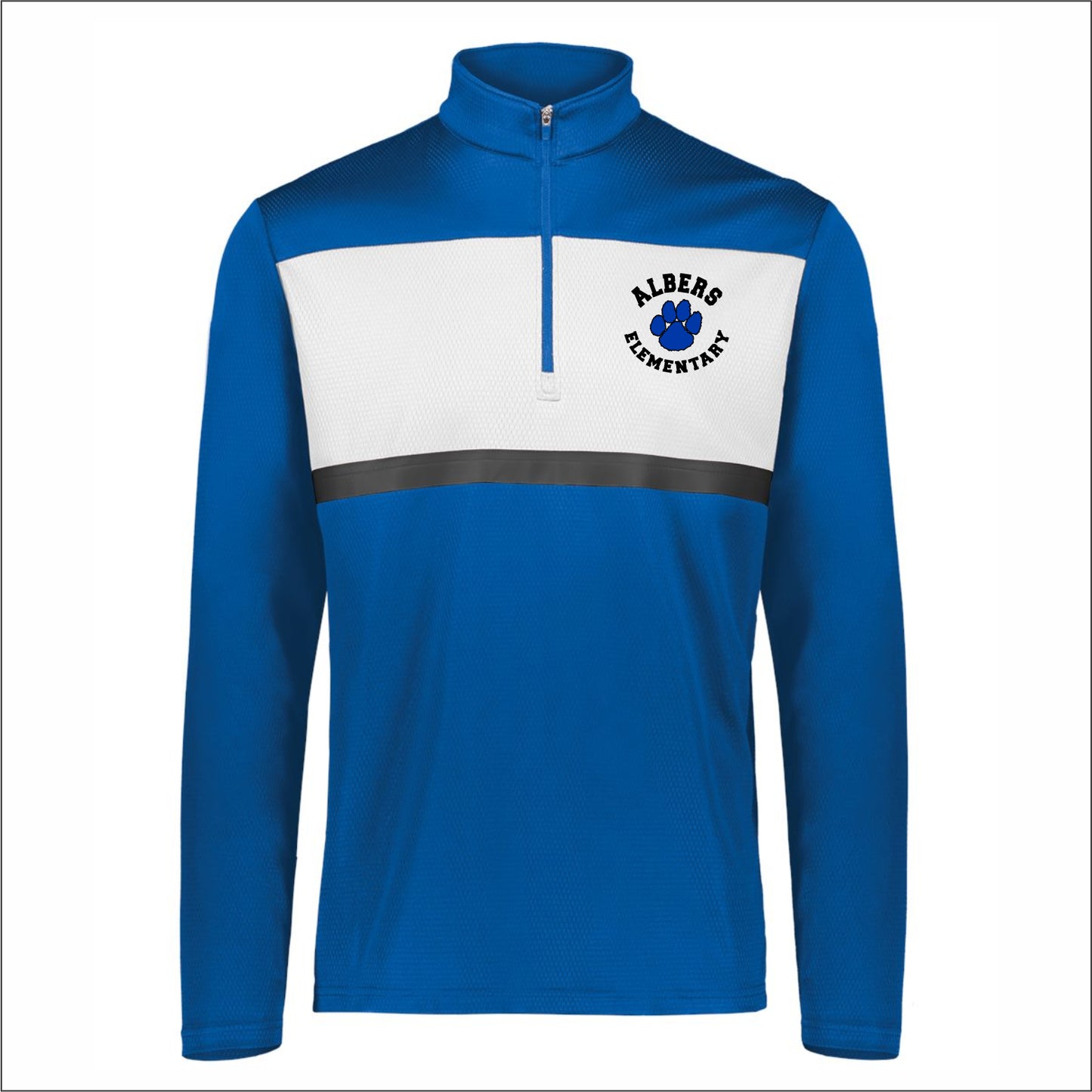 Albers Elementary Prism Bold 1/4 Zip Performance Pullover