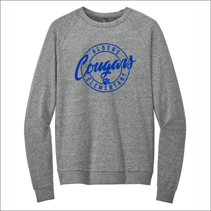 Albers Elementary Perfect Tri-Blend Fleece Lightweight Crewneck