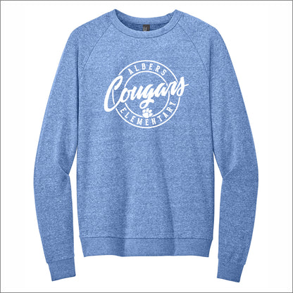 Albers Elementary Perfect Tri-Blend Fleece Lightweight Crewneck