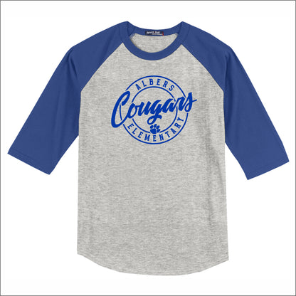 Albers Elementary 3/4 Sleeve Baseball T-shirt