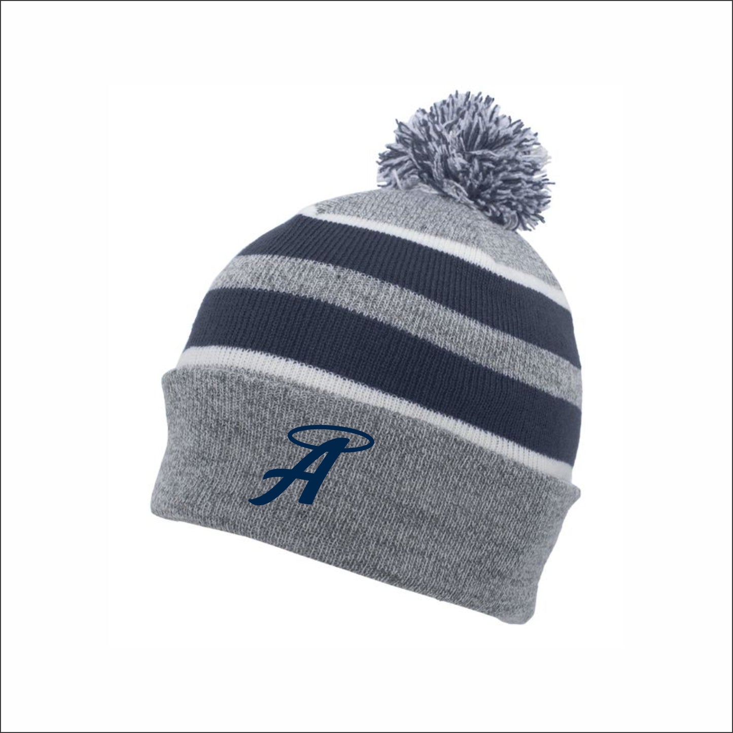 BNGSA Angels Knit Fold Over Pom-Pom Beanie