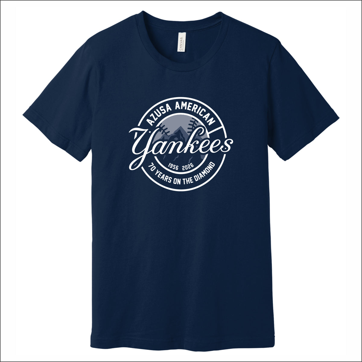 Azusa ALL Yankees Soft Jersey Short Sleeve T-shirt