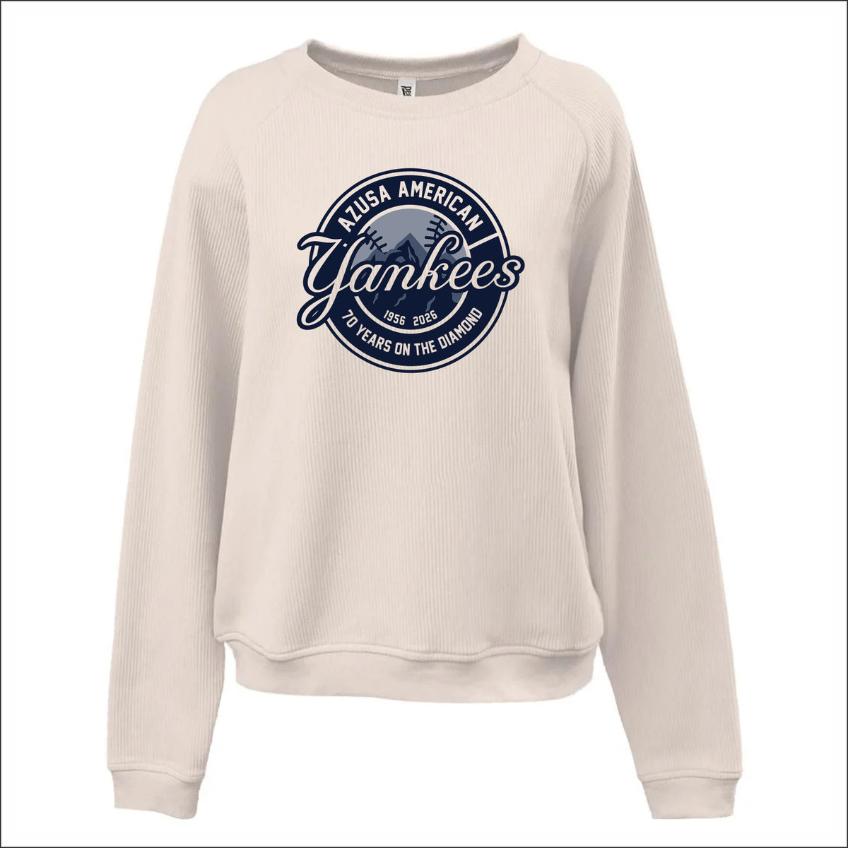Azusa ALL Yankees Ladies Modern Cord Crew