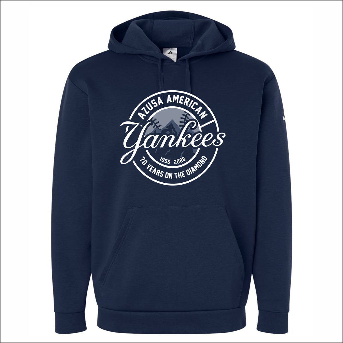 Azusa ALL Yankees Adidas Men's Fleece Hooded Sweatshirt
