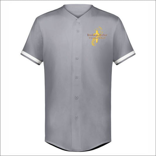 Brookings Harbor Christian Cutter Full Button Baseball Jersey