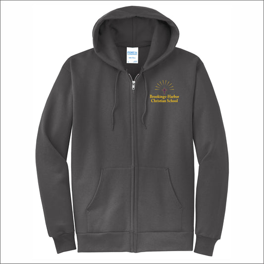 Brookings Harbor Christian Full-Zip Hooded Sweatshirt