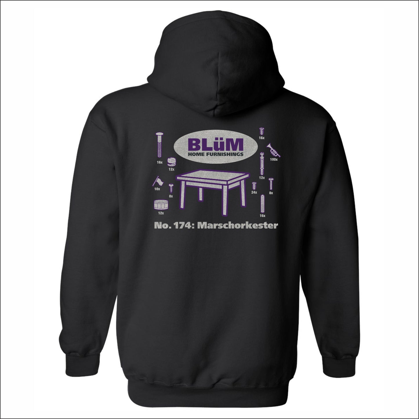 BHS Marching Raiders Hooded Sweatshirt - Show Shirt