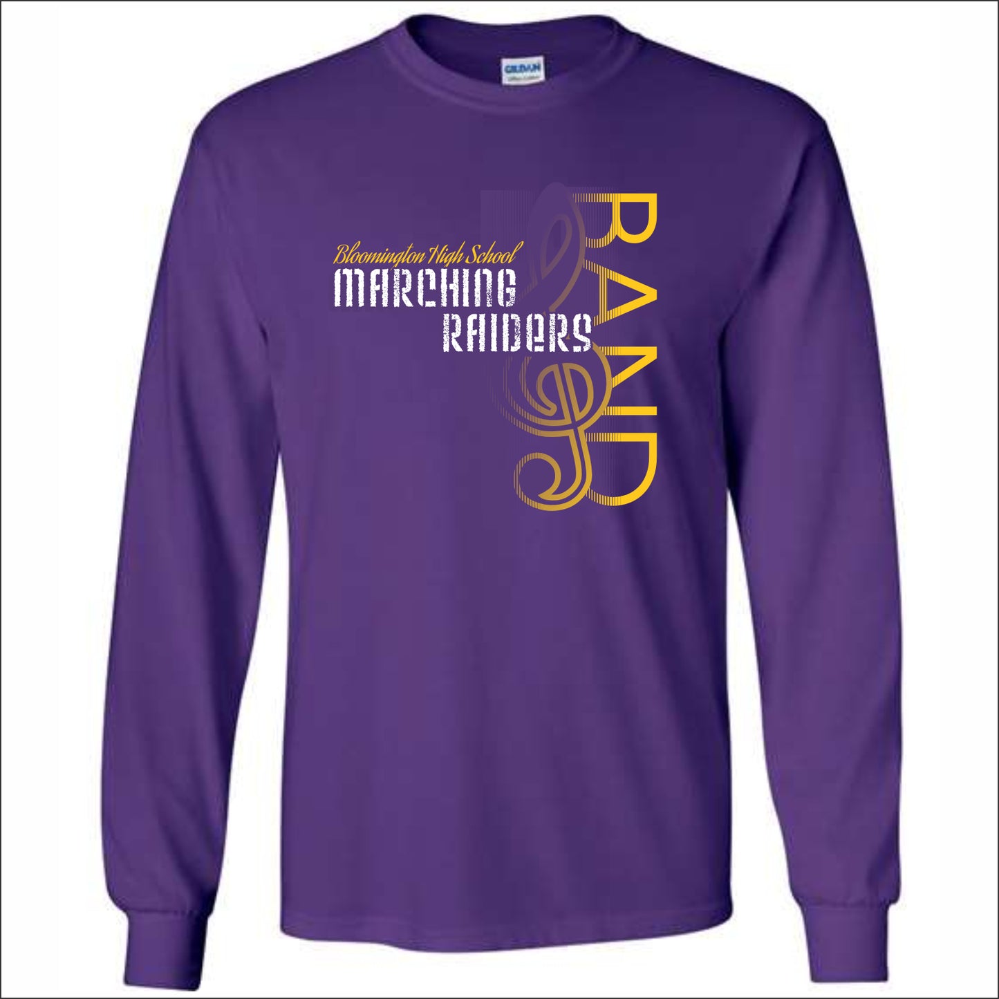 BHS Marching Raiders Long Sleeve T-shirt - Design C