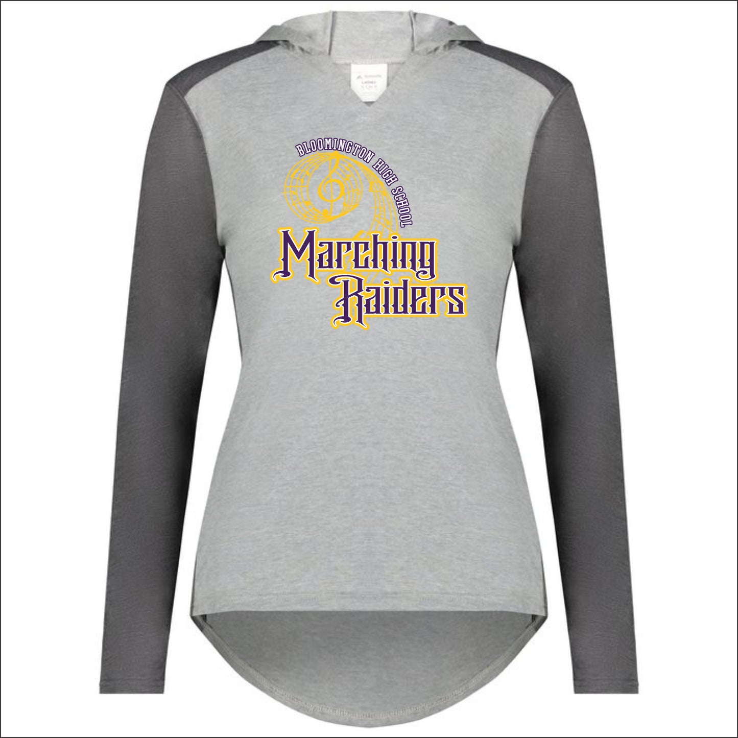 BHS Marching Raiders Ladies Vintage GameDay Hooded Long Slv Tee