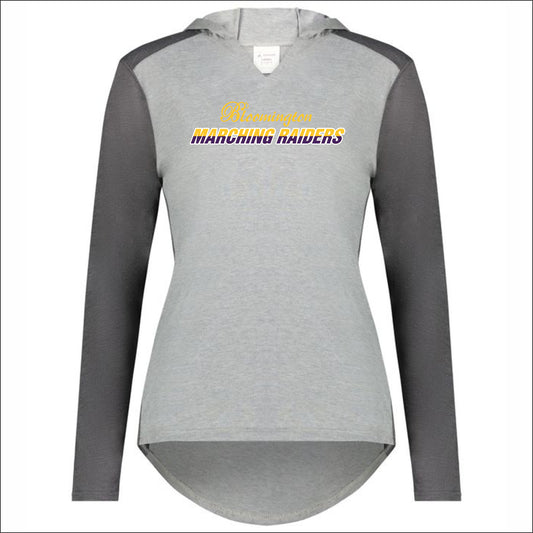 BHS Marching Raiders Ladies Vintage GameDay Hooded Long Slv Tee