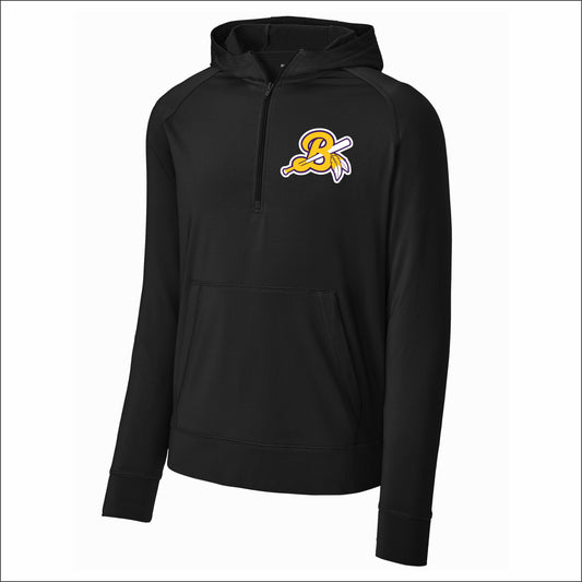 BHS Baseball Stretch 1/2 Zip Hoodie - ALL PLAYERS