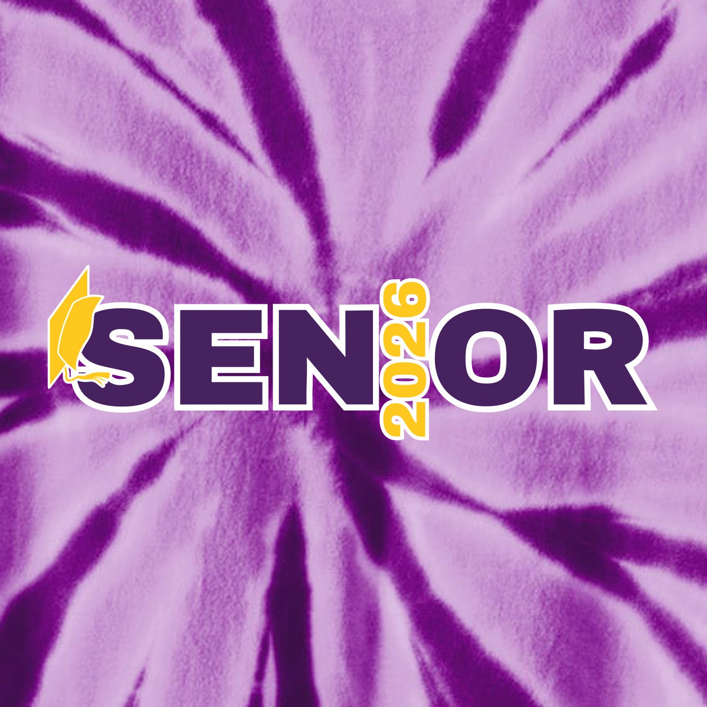 BHS Seniors Tie-Dye Hooded Sweatshirt - Design B
