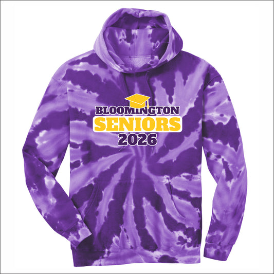 BHS Seniors Tie-Dye Hooded Sweatshirt - Design A
