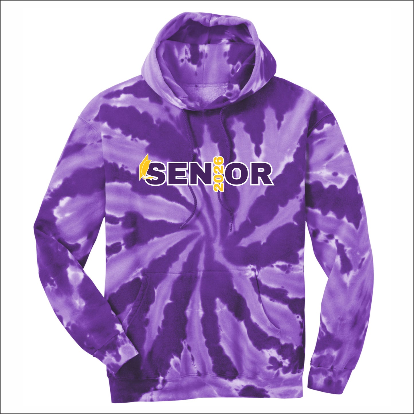 BHS Seniors Tie-Dye Hooded Sweatshirt - Design B