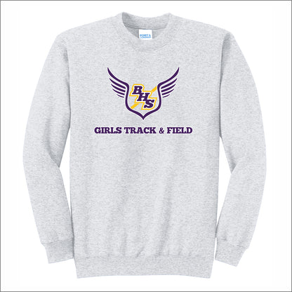 BHS Girls Track Crewneck Sweatshirt