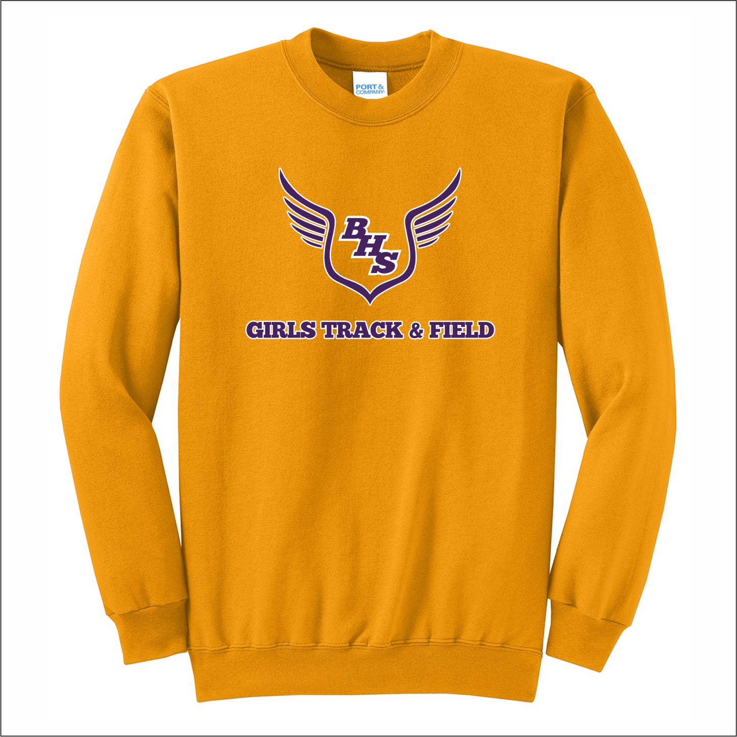 BHS Girls Track Crewneck Sweatshirt