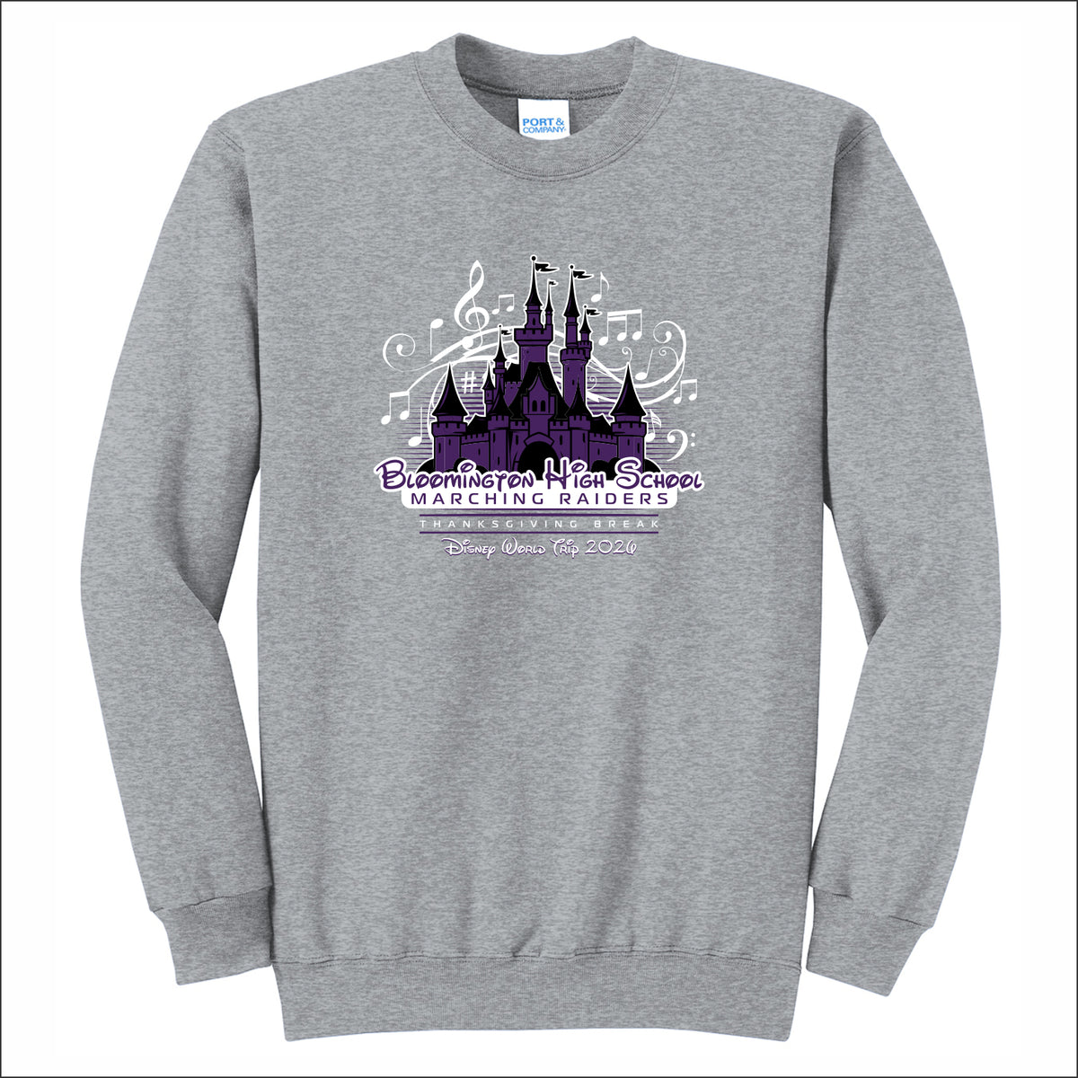 BHS Marching Raiders Disney Crewneck Sweatshirt