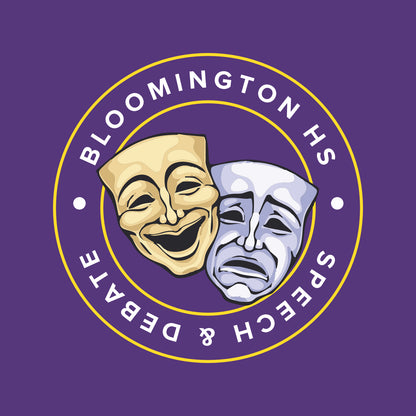 BHS Speech & Debate 50/50 Short Sleeve T-shirt - Design A