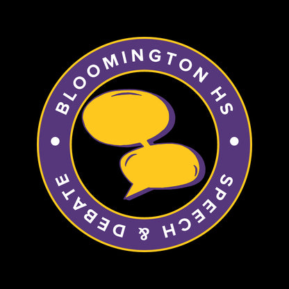 BHS Speech & Debate 50/50 Short Sleeve T-shirt - Design B