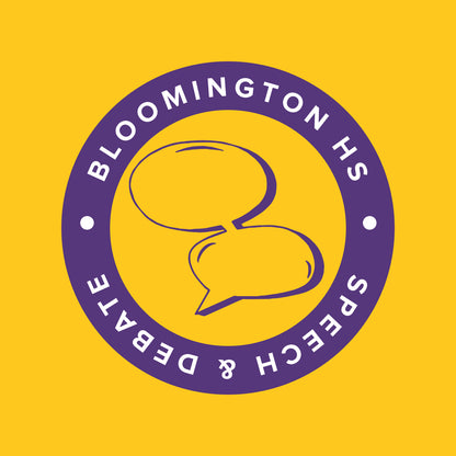 BHS Speech & Debate 50/50 Short Sleeve T-shirt - Design B