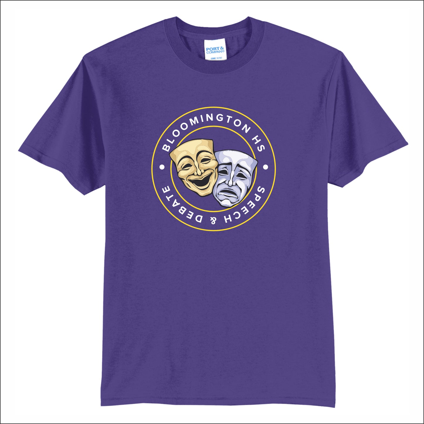 BHS Speech & Debate 50/50 Short Sleeve T-shirt - Design A