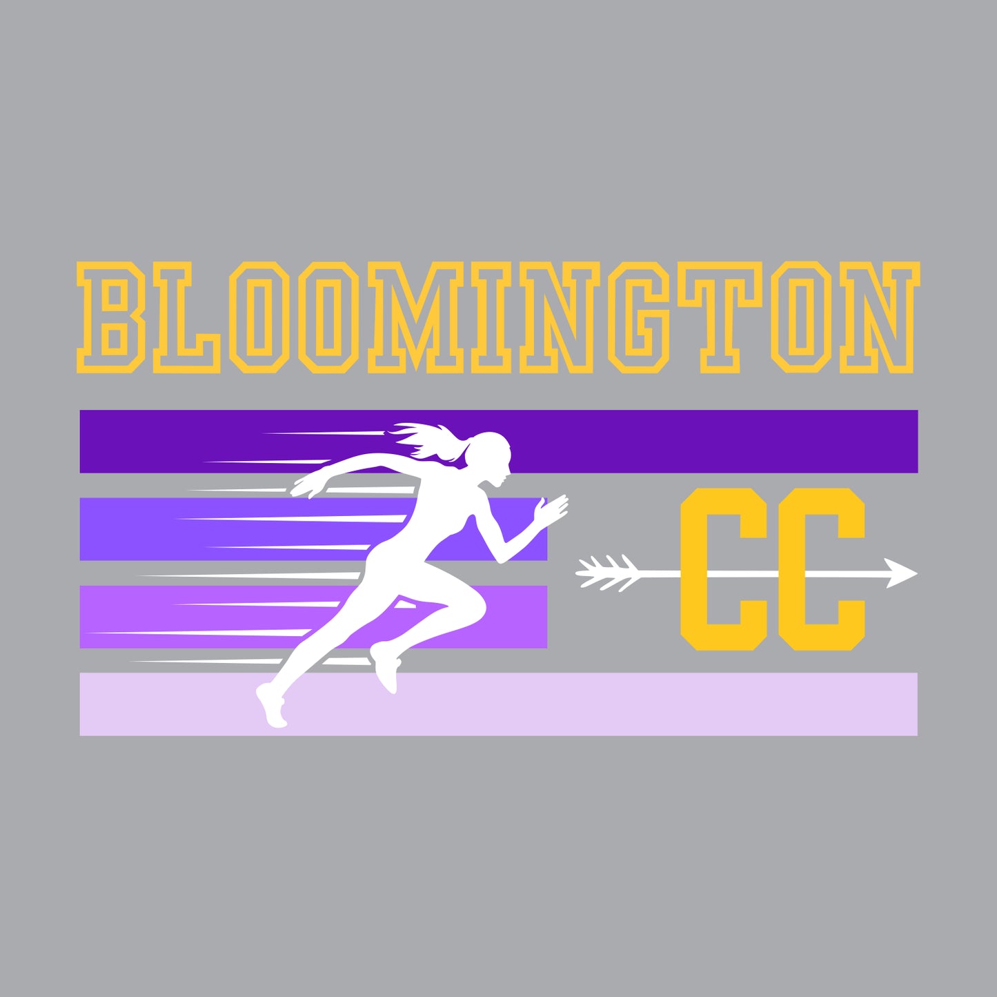 BHS Cross Country Hooded Sweatshirt - Design A