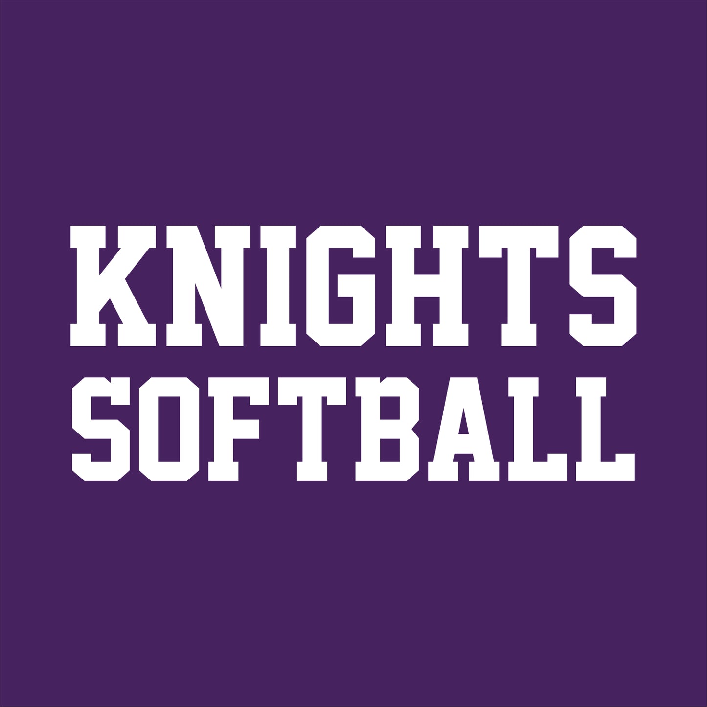 BJHS Softball 50/50 Short Sleeve T-shirt - Design B
