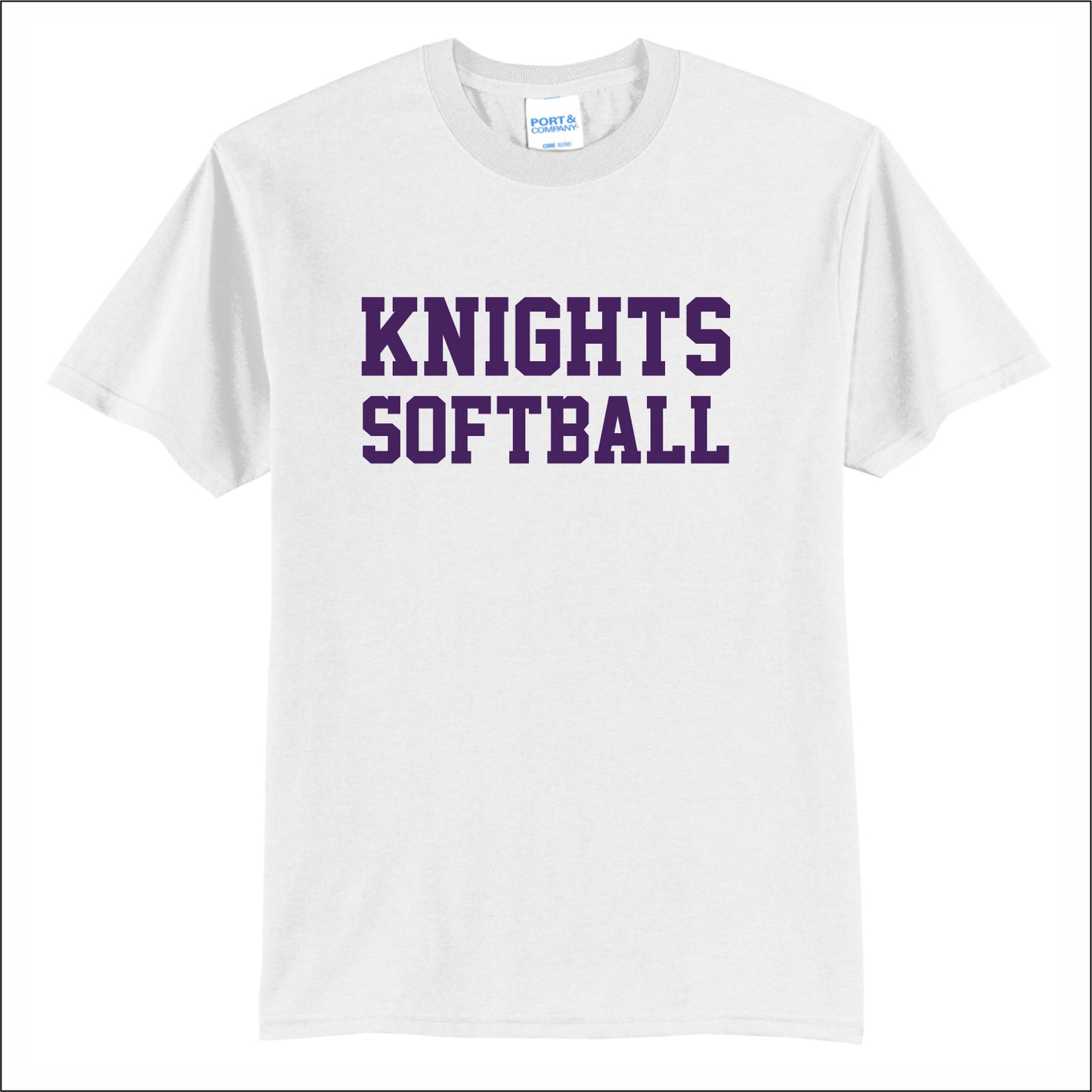 BJHS Softball 50/50 Short Sleeve T-shirt - Design B