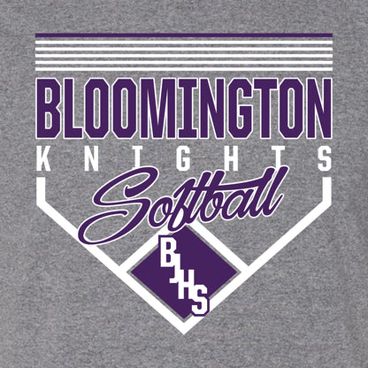 BJHS Softball 50/50 Short Sleeve T-shirt - Design A