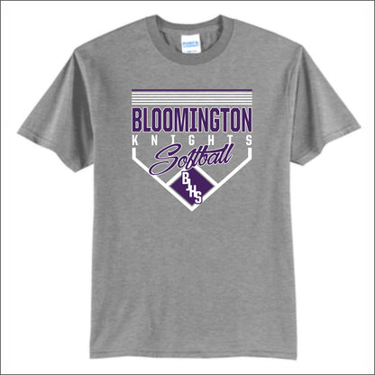 BJHS Softball 50/50 Short Sleeve T-shirt - Design A