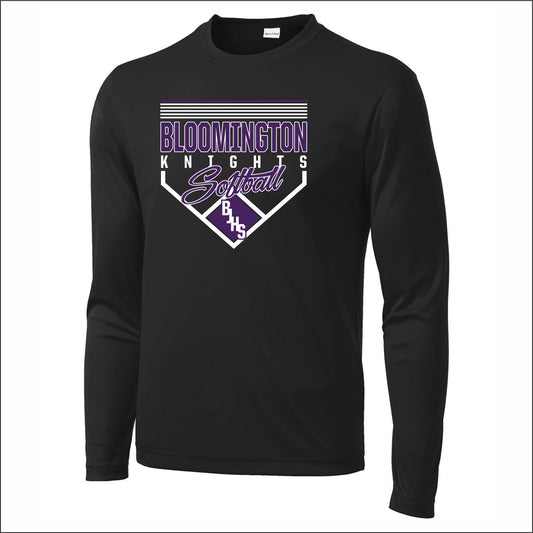 BJHS Softball Performance Long Sleeve T-shirt